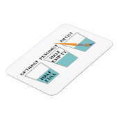 Glass Half Full Funny Meme Magneet (Linkerzijde)