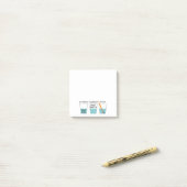 Glass Half Full Funny Meme Post-it® Notes (Op bureau)