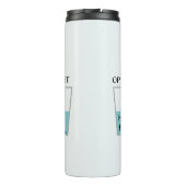 Glass Half Full Funny Meme Thermosbeker (Achterkant)