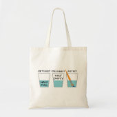 Glass Half Full Funny Meme Tote Bag (Voorkant)