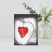 Glass Heart Briefkaart (Staand voorkant)