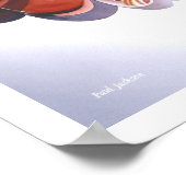 Glass Hearts Love Waterverf Poster (Hoek)