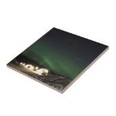 Glass Igloo onder noorderlicht Tegeltje (Zijkant)