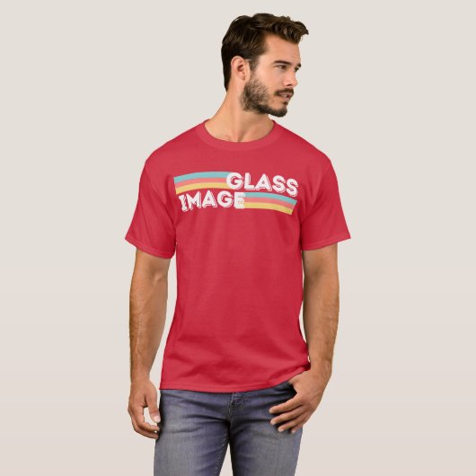 Glass Image Retro funny T-shirt (Voorkant volledig)