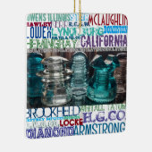 Glass Insulator COLLECTORS Ornament Gift (Rechts)