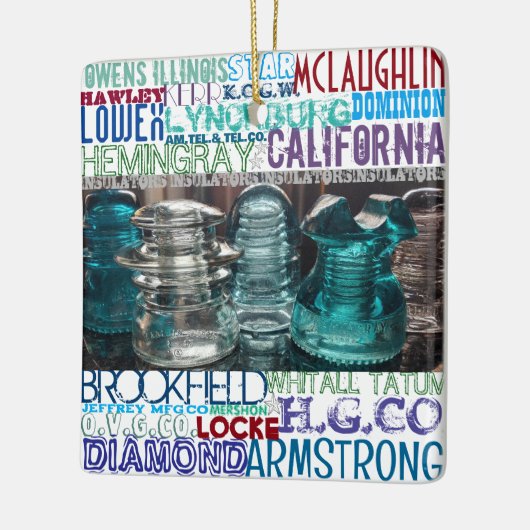 Glass Insulator COLLECTORS Ornament Gift (Links)