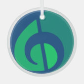 Glass IVH Logomark-Ornament Glas Ornament (Voorkant)