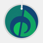 Glass IVH Logomark-Ornament Glas Ornament (Achterkant)