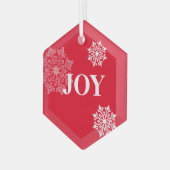 Glass kerstversiering-JOY Glas Ornament (Voorkant links)