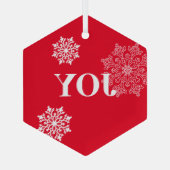 Glass kerstversiering-JOY Glas Ornament (Achterkant)