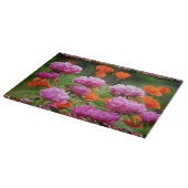 Glass Kitchen Cutting Board Peonies/Poppies Snijplank (Hoek)