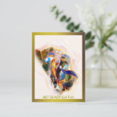 Glass Koi Fish Modern Fine Art Briefkaart (Staand voorkant)