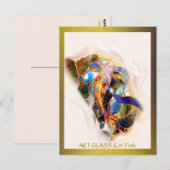 Glass Koi Fish Modern Fine Art Briefkaart (Voorkant / Achterkant)