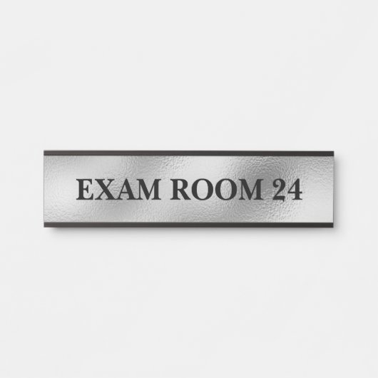 Glass look Doctor's Sign Signs Examen Room Deurbordje (Voorkant)