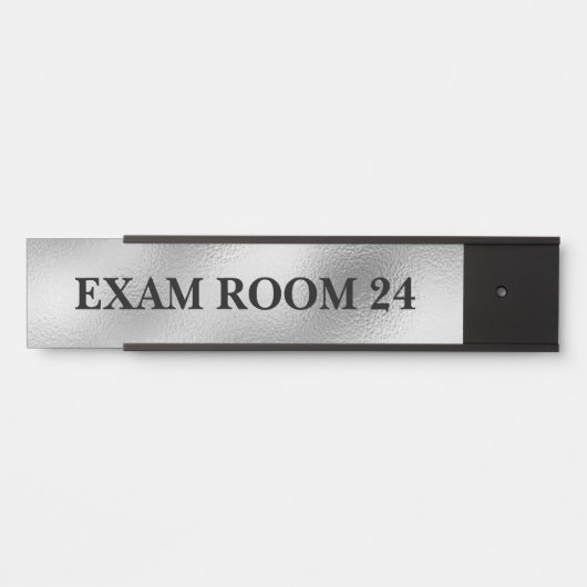 Glass look Doctor's Sign Signs Examen Room Deurbordje (Voorkant)