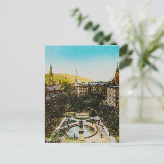 Glass Magic Lantern Slide MONTREAL 1890 Canada Briefkaart (Staand voorkant)