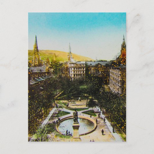 Glass Magic Lantern Slide MONTREAL 1890 Canada Briefkaart (Voorkant)