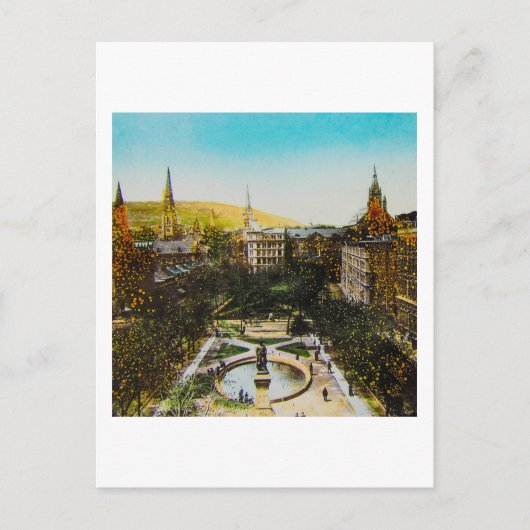 Glass Magic Lantern Slide MONTREAL 1890 Canada Briefkaart (Voorkant)