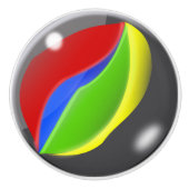 Glass Marble Keramische Knop (Voorkant)