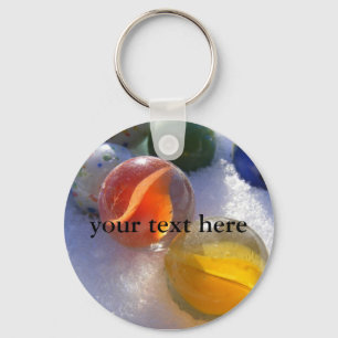 Glass Marbles Keyring Sleutelhanger
