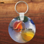 Glass Marbles Keyring Sleutelhanger (Voorkant)