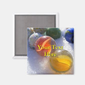 Glass Marbles Magnet (Voorkant / Achterkant)