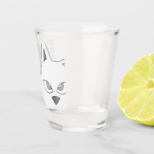 Glass met fijne tijd shot glas (Rechts)