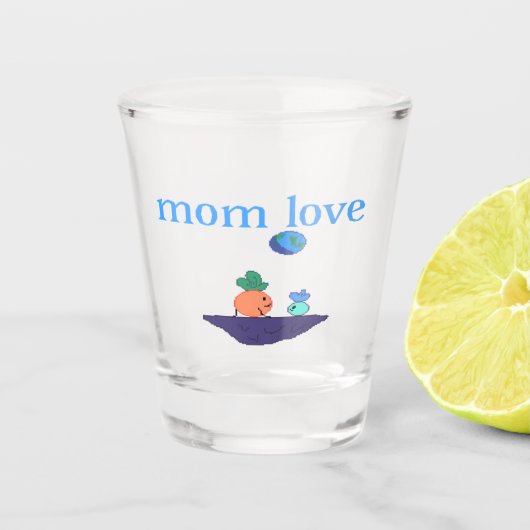 Glass mom day  shot glas (Voorkant)