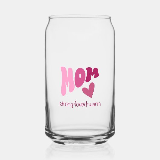 Glass Mom heart  Blikvorm Glas (Voorkant)