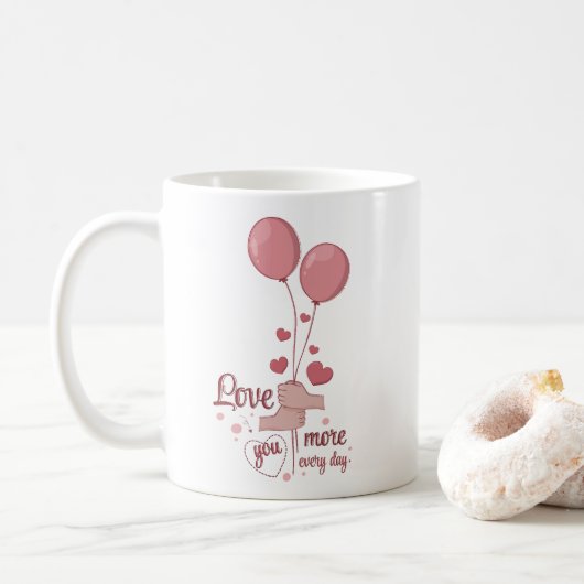 Glass of Love Koffiemok (Met donut)
