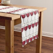 Glass of Red Winery Wine Lover Winetasting Korte Tafelloper (Voorbeeld)