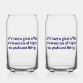 Glass of Tea Glass Blikvorm Glas (Achterkant)