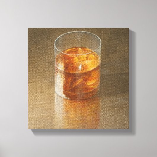 Glass of Whisky 2010 Canvas Afdruk (Voorkant)