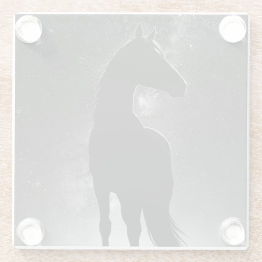 Glass Onderzetter Dark Silhouette Glazen Onderzetter (Achterkant)