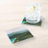 Glass Onderzetter met Saint Thomas Foto Glazen Onderzetter (Schuin)