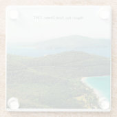 Glass Onderzetter met Saint Thomas Foto Glazen Onderzetter (Achterkant)