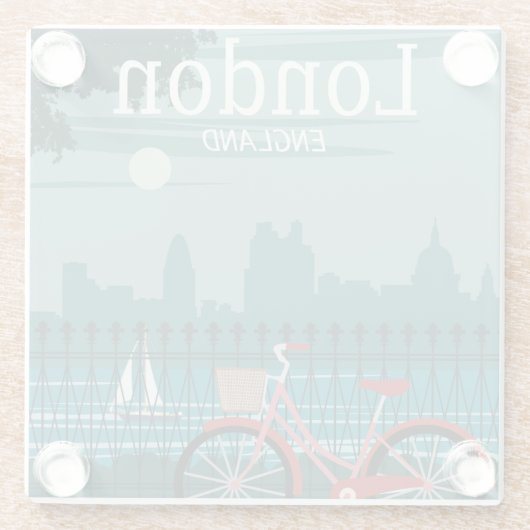 Glass Onderzetters - Londen Engeland Verenigd Koni (Achterkant)