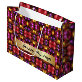 Glass Ornament Pattern Gift Bag Groot Cadeauzakje