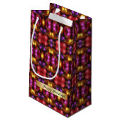 Glass Ornament Pattern Gift Bag Klein Cadeauzakje (Achterkant Gekanteld)