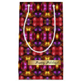 Glass Ornament Pattern Gift Bag Klein Cadeauzakje (Voorkant)