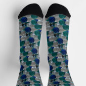 Glass Pebbles Pattern Crew Socks Sokken (Top)