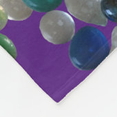 Glass Pebbles Pattern Cust. PAARSE Vleece Blanket Fleece Deken (Hoek)