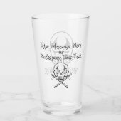 Glass Personalized Drummer Glasses Glas (Achterkant)