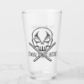 Glass Personalized Drummer Glasses Glas (Voorkant)