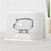 Glass Piggy Bank Kaart (Voorkant)