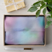 Glass Pink Blue Metallic Abstract Ombre Pastel Tissuepapier (Geschenk)