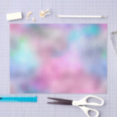 Glass Pink Blue Metallic Abstract Ombre Pastel Tissuepapier (Craft)