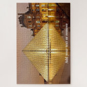 Glass piramide ingang Louvre Museum, Parijs; Legpuzzel (Verticaal)