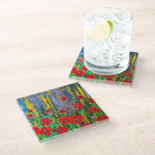 Glass Poppies Onderzetter Glazen Onderzetter (Schuin)