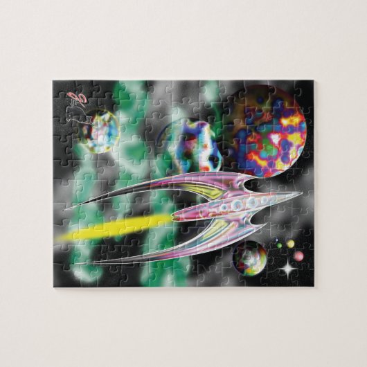 Glass Rocket Jigzaag Puzzle Legpuzzel (Horizontaal)
